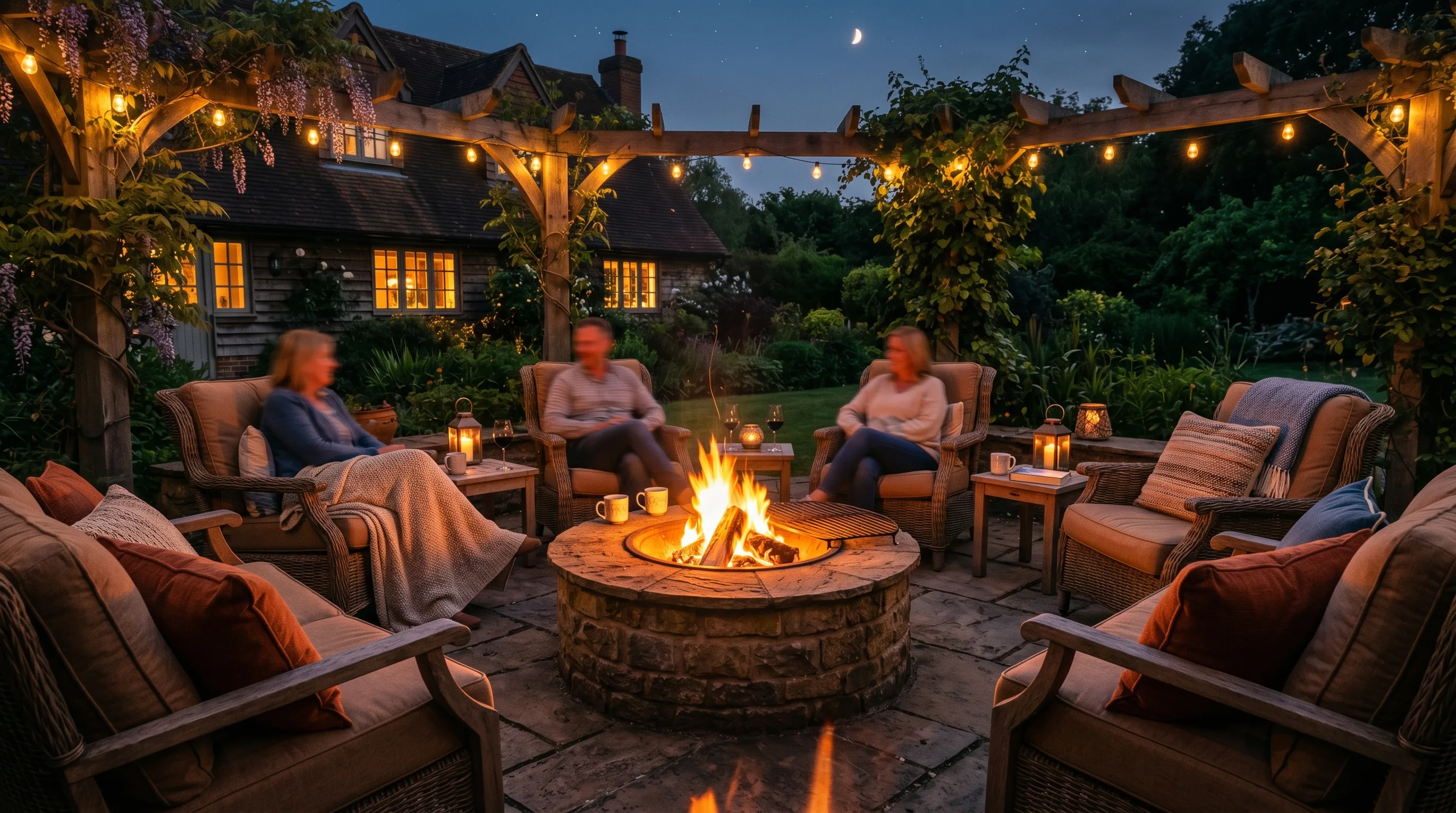 Covered Seating Area for Longer Visits